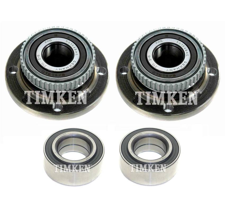 BMW Wheel Bearing and Hub Assembly Kit - Front and Rear 33412220987 - Timken 2877529KIT